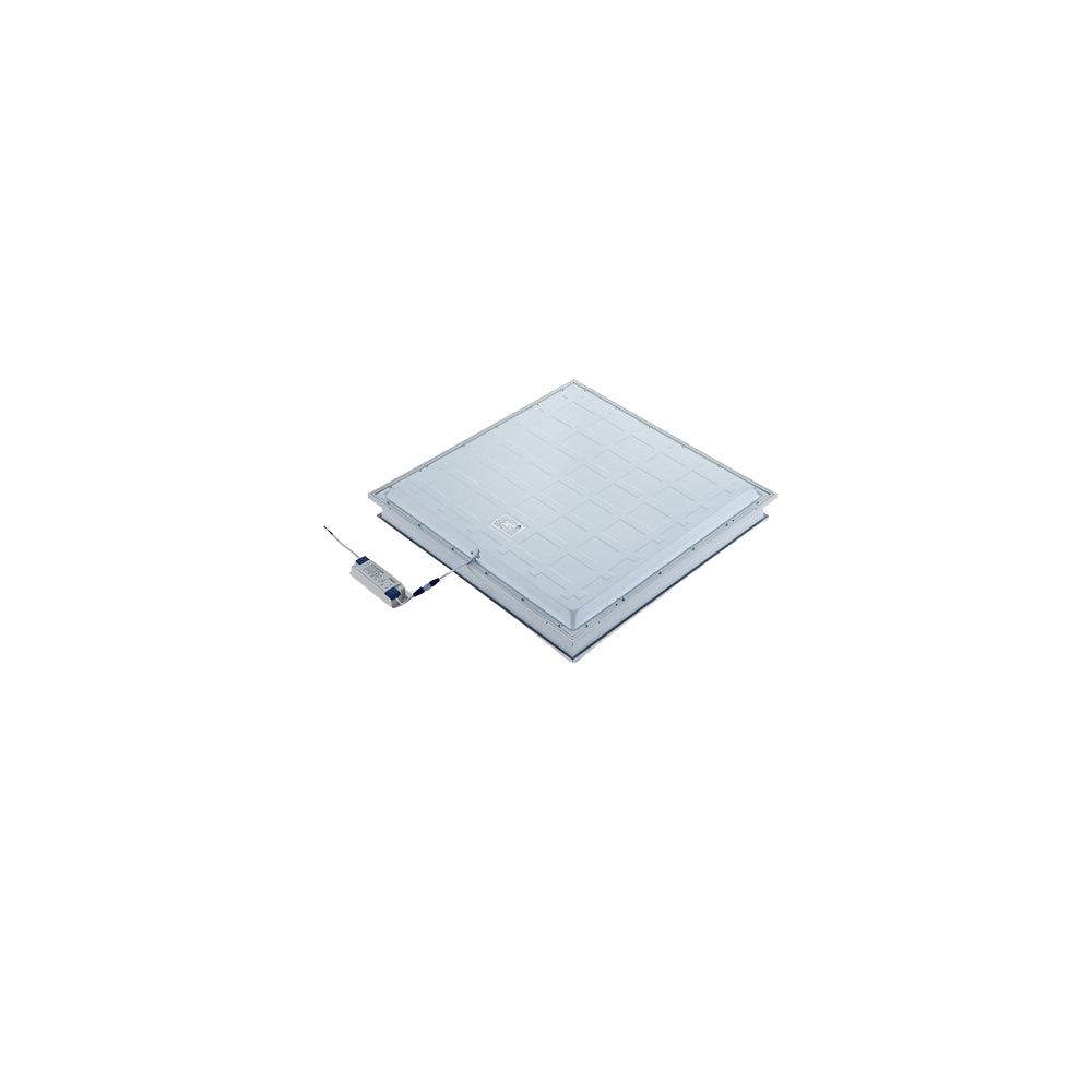 60x60 LED panel ovenlysramme med hvid kant - skaber smuk ovenlysvindueeffekt