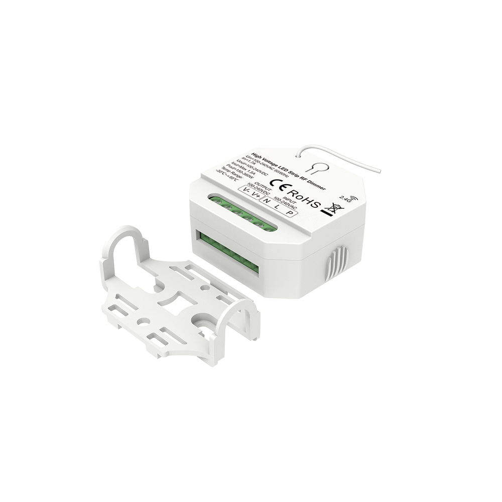 LEDlife rWave 230V LED strip dæmper - RF, push-dim, op til 360W - 230V indgang