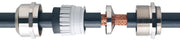 Forskruning M25 Messing, EMC, IP68, Ø9-17mm, gevind:7mm