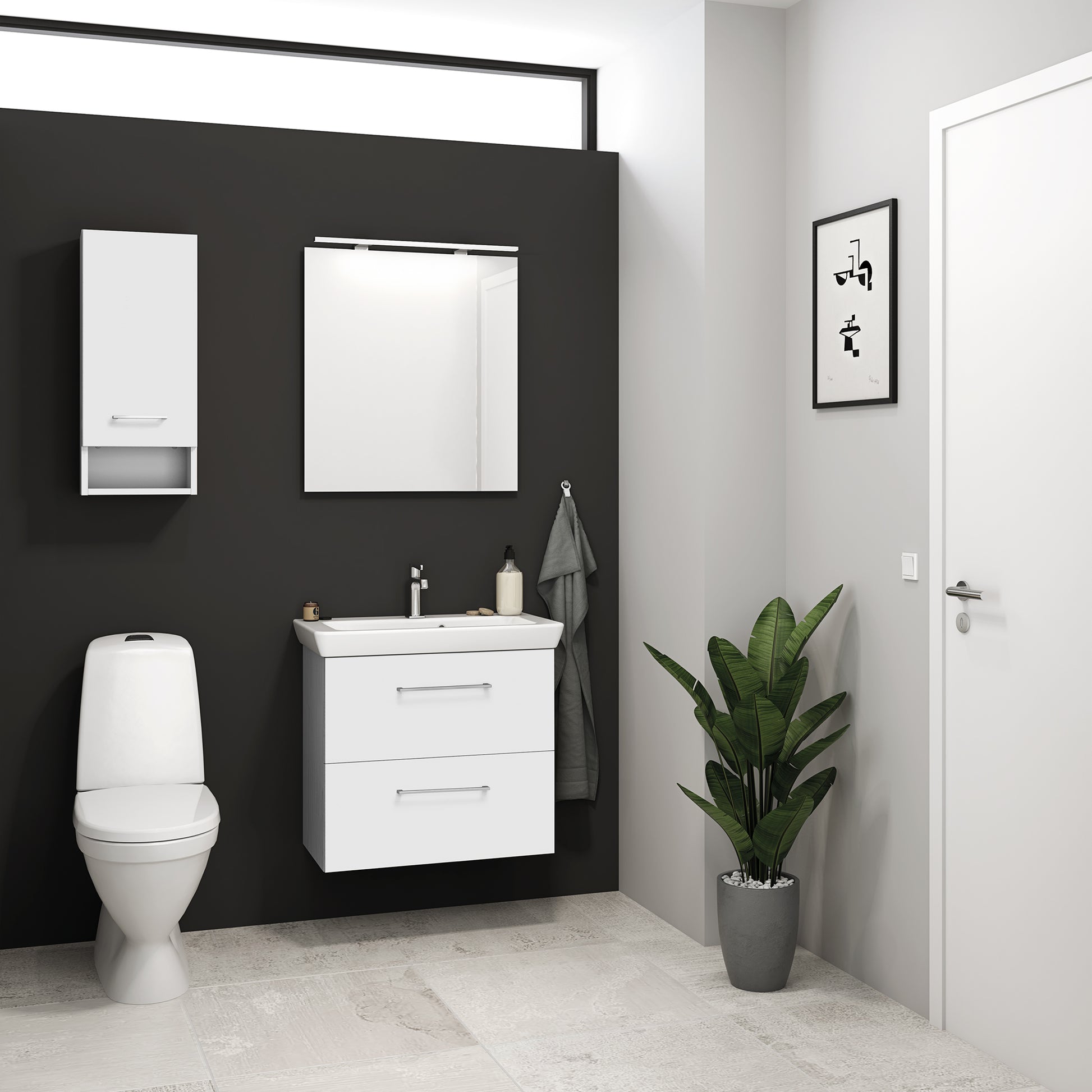 Dansani Mido+ Spejl 70*60*0,4 cm