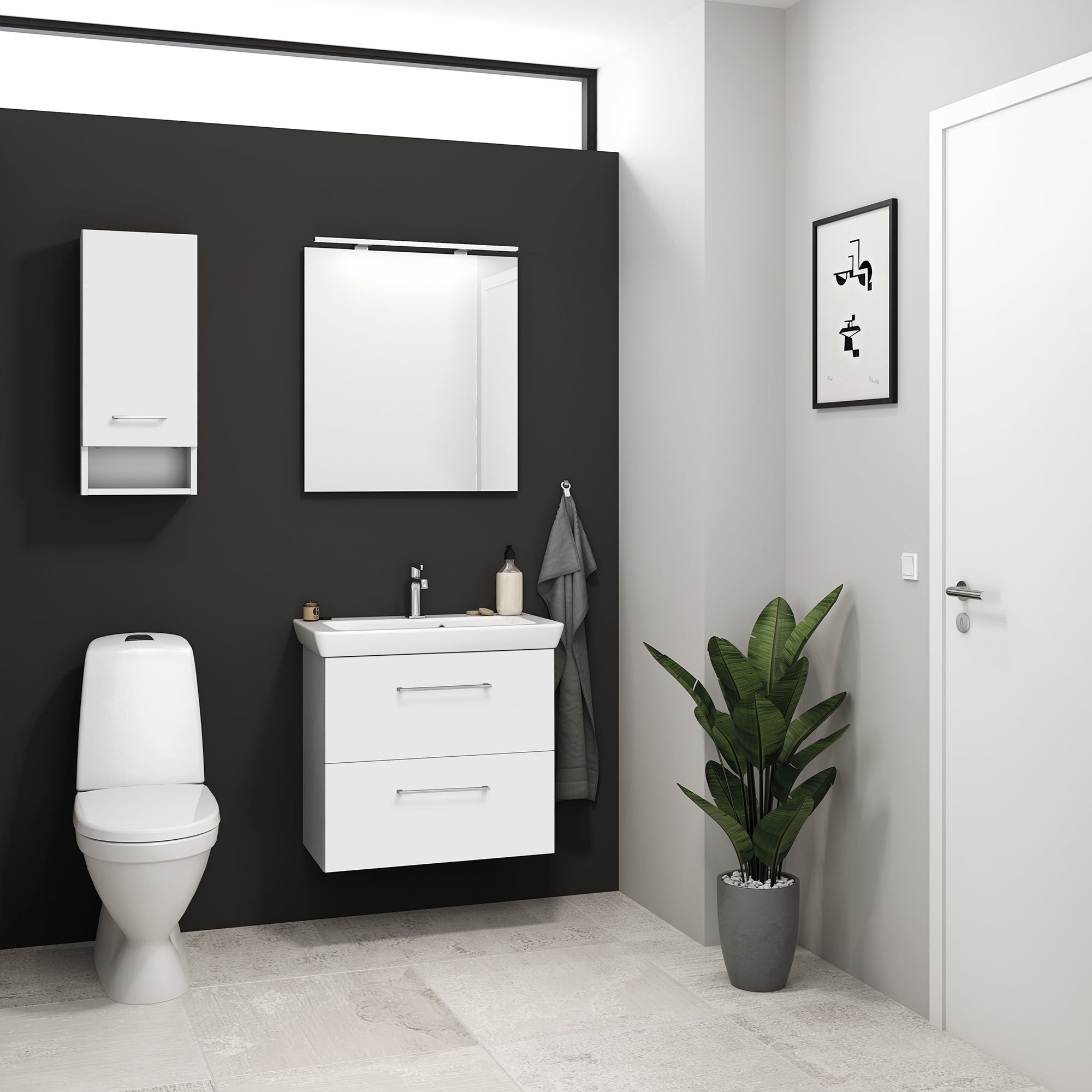Dansani Mido+ Spejl 70*60*0,4 cm