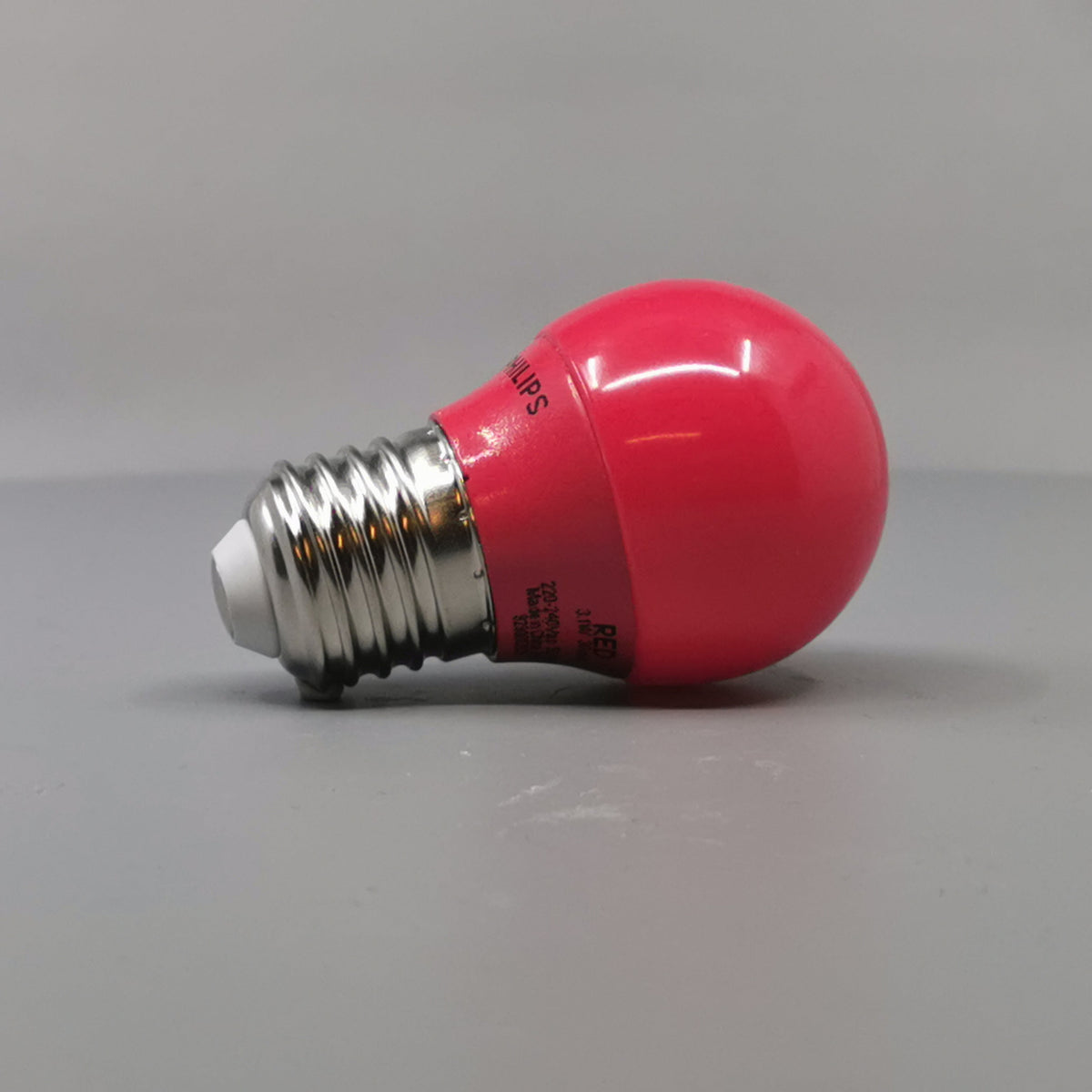 Philips LED Krone Kulørt 3,1W P45 E27 Rød (360° frame 12)