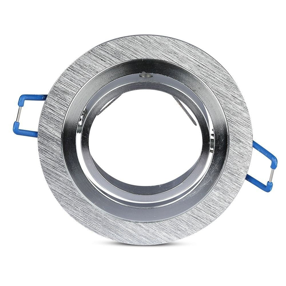 Downlight kit uden lyskilde - Børstet aluminium (Ø9,1 cm) - Vælg MR16 eller GU10 fatning