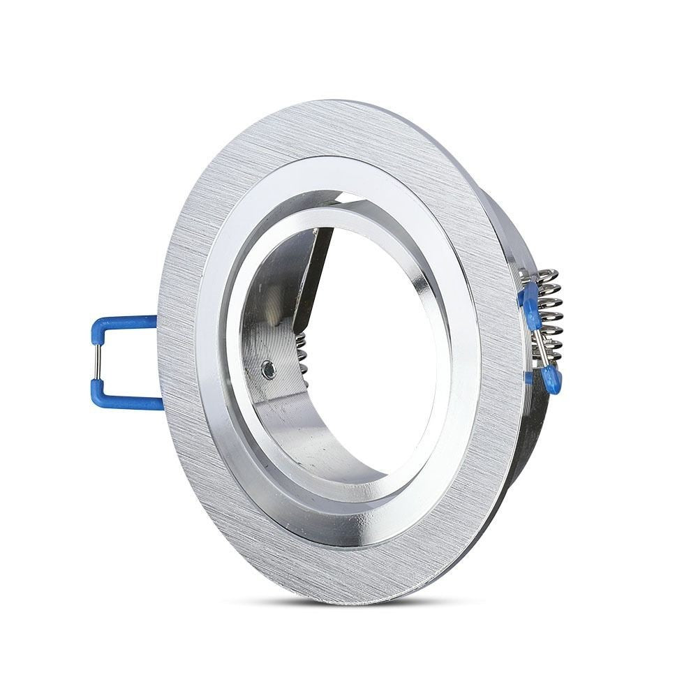 Downlight kit uden lyskilde - Børstet aluminium (Ø9,1 cm) - Vælg MR16 eller GU10 fatning