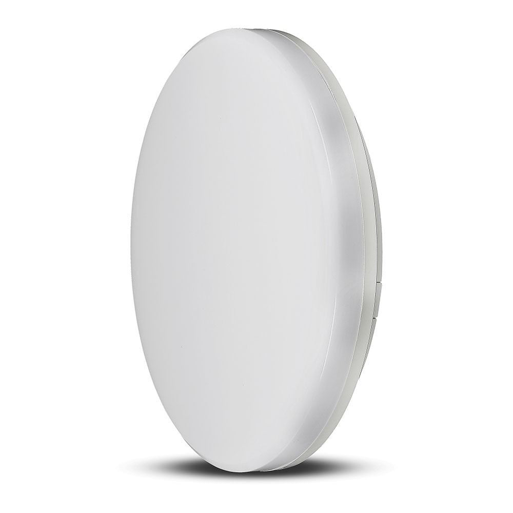 V-Tac 15W LED loftslampe - IP44, Ø20cm, 230V, inkl. lyskilde - Hvidlys 1850lm