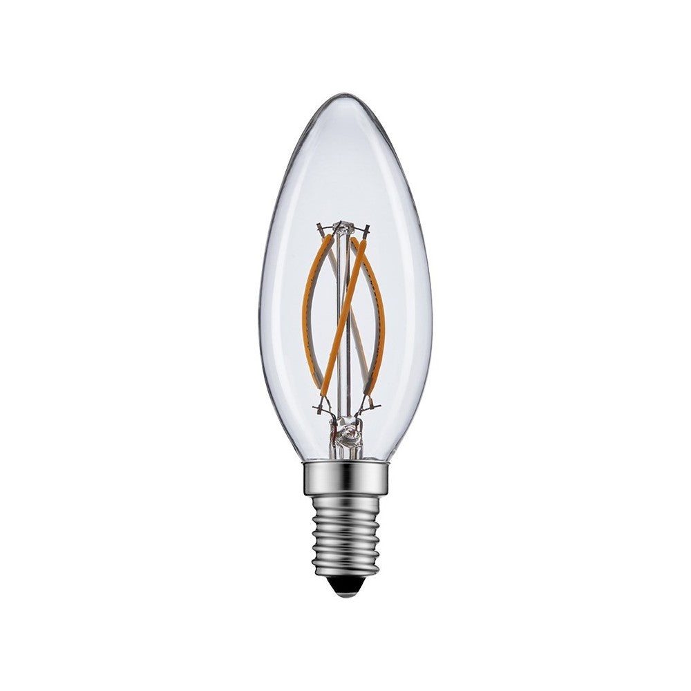 2W LED Kertepære - Varm hvid belysning, E14 fatning - Erstatning for 17W - Input: 230V - 260lm - RA80
