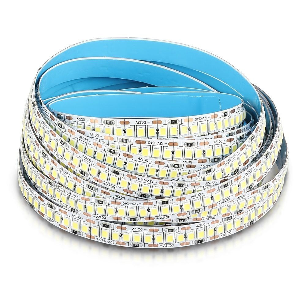 V-Tac 18W/m LED strip - høj lumens - 5m, IP20, 240LED, 12V, 3000lm, RA80