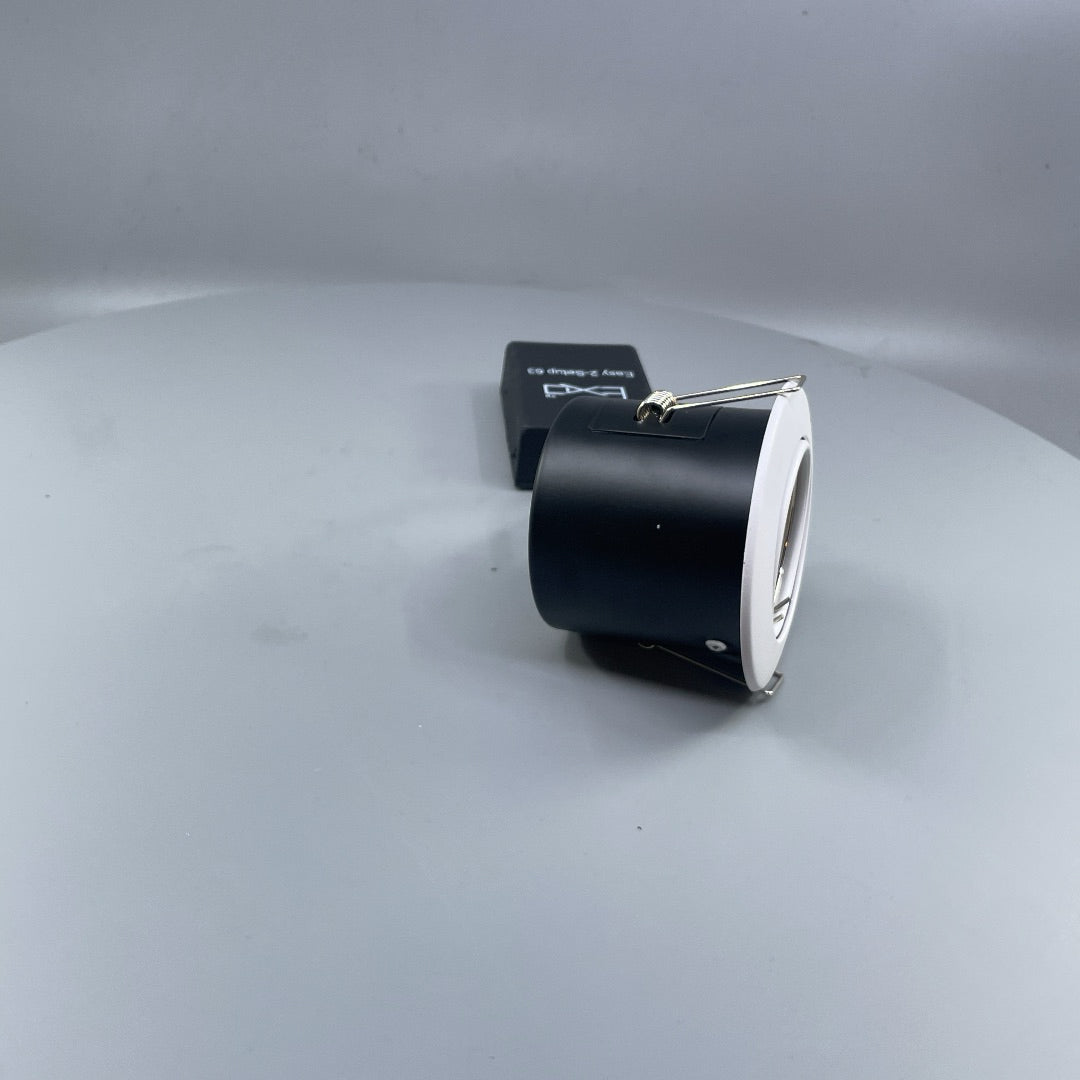Daxtor Easy 2-Setup 63 GU10 indbygningsspot, hvid, kipbar, Ø88 mm (360° frame 20)