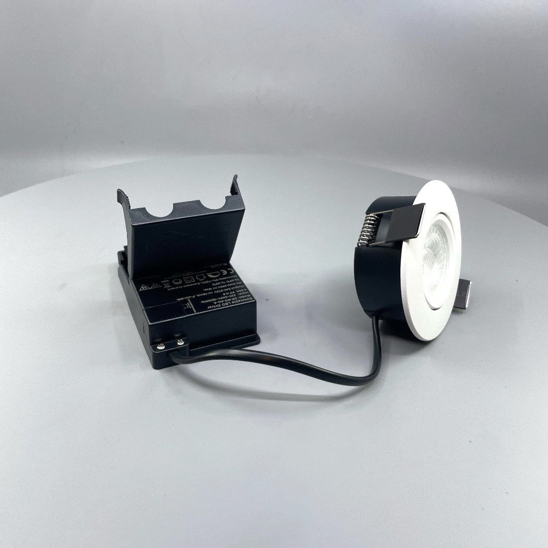 Daxtor EXO 30 Low Profile LED downlight 6W 3000K – mat hvid (360° frame 21)