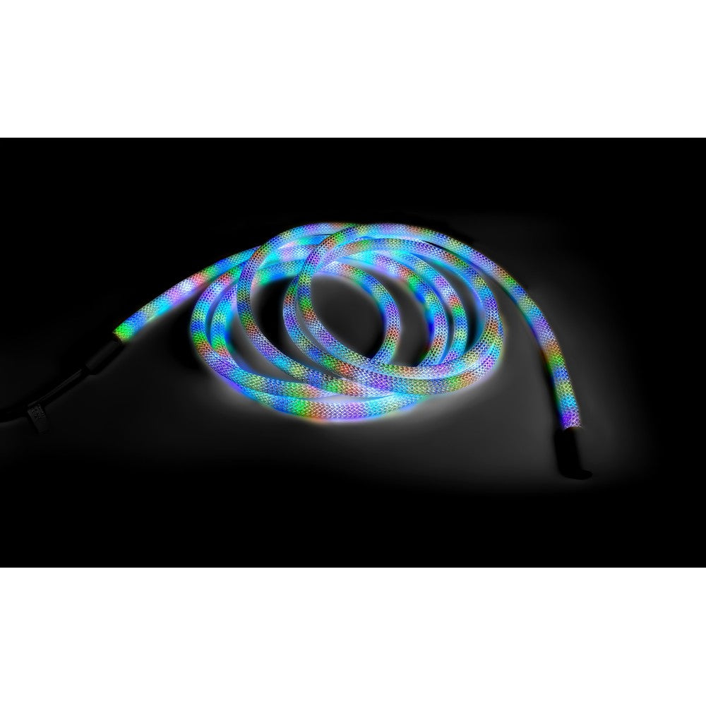 5m RGBIC Neon Flex strip med vævet reb, 3W/m, 5V, IP67 (5 meter)
