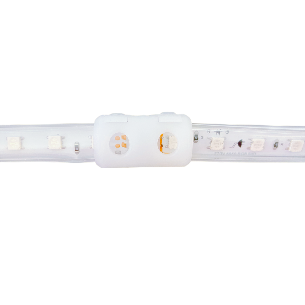 LED strip - 230V RGB CLIP-ON - Samler til farveskiftende lyskæde med 230V input