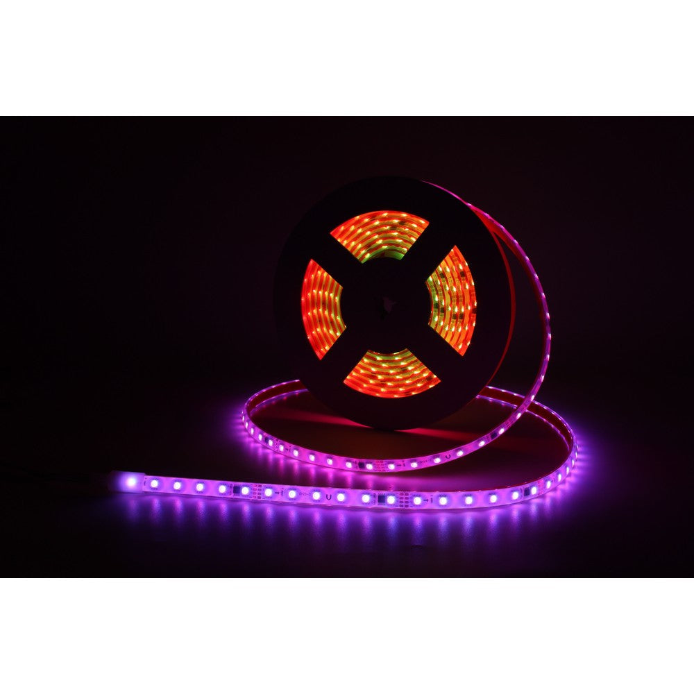 10m RGBIC LED strip sæt, 12W/m, 60 LED pr. meter, IP68, 24V