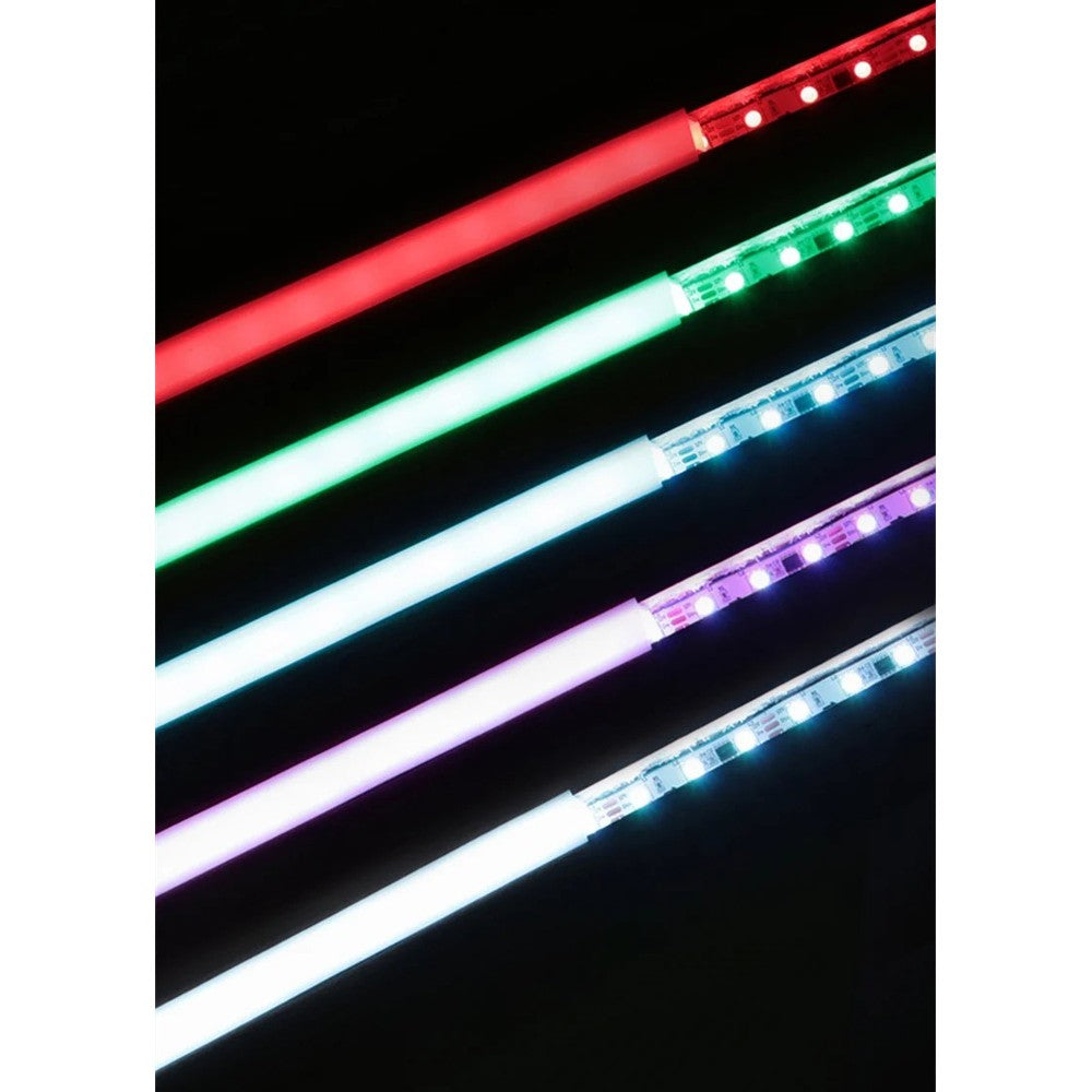 Silikoneprofil 18x13 til LED strip - 1 meter, hulmål 14x14mm, passer til 8-10mm LED strip