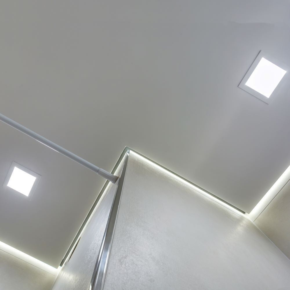 V-Tac 12W LED indbygningspanel - Hul: 15,5cm x 15,5 cm, Mål: 17cm x 17cm, 230V, 1200lm, RA80