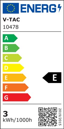 V-Tac 3W LED Indbygningspanel - Hul: 8cm x 8cm, Mål: 9cm x 9cm, 230V, 330lm, RA80