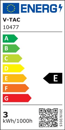 V-Tac 3W LED Indbygningspanel - Hul: 8cm x 8cm, Mål: 9cm x 9cm, 230V, 330lm, RA80