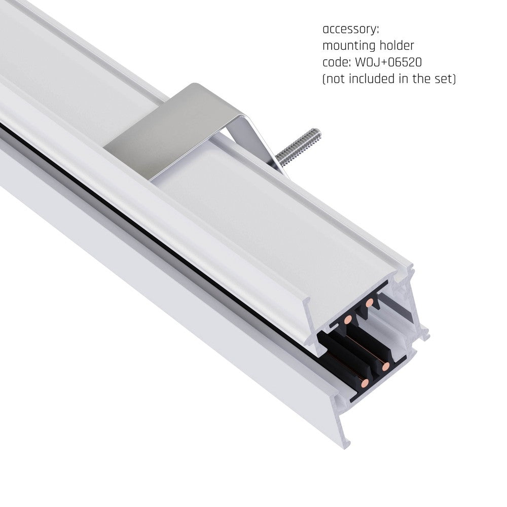 SPS SkinneLINE 3-faset skinnesystem, 2 meter, hvid, uden lyskilde, Spectrum, 230V