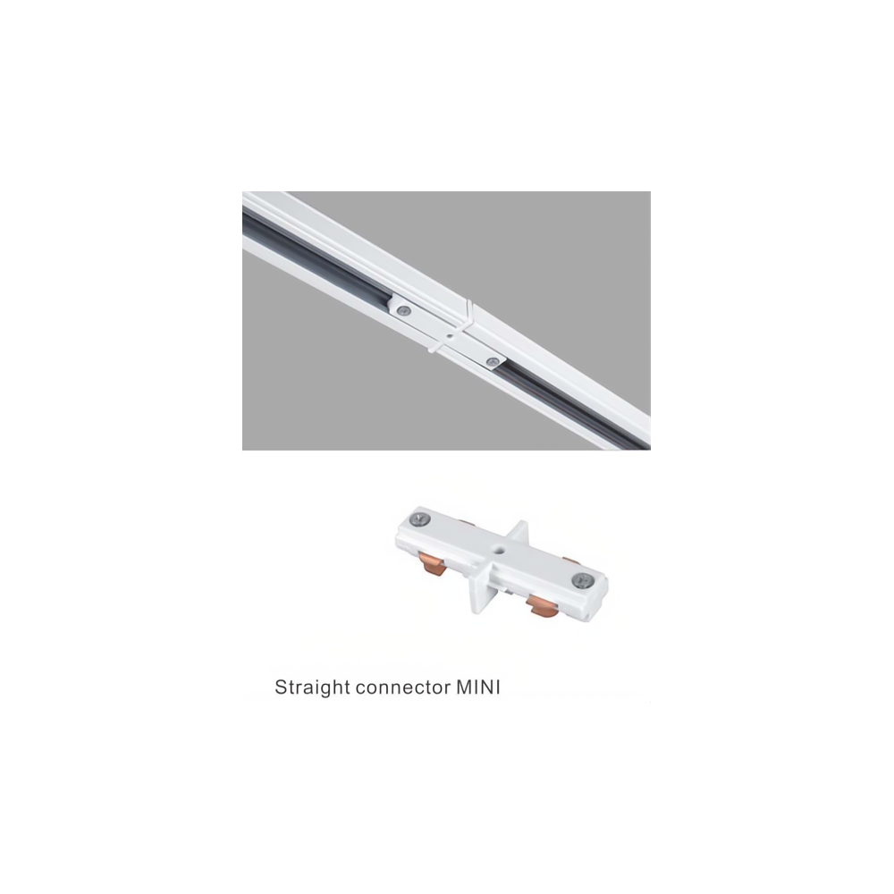 LEDlife Mini Sort Skinnespot Samler til 1-faset Skinnesystem - 230V Input