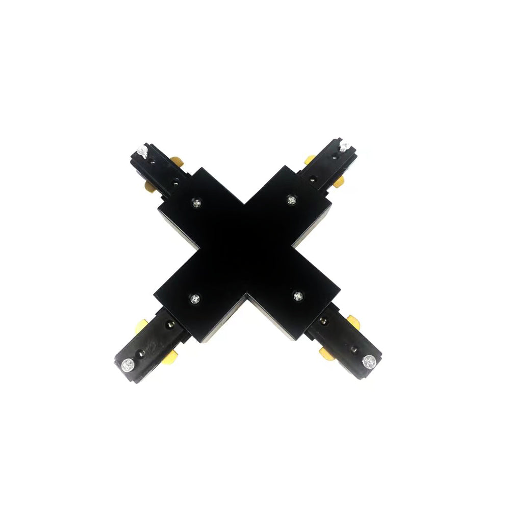 LEDlife X-samler til skinnespots - Sort, 1-faset - Tilpas og udvid din skinnebelysning med denne praktiske samler til LED spots.
