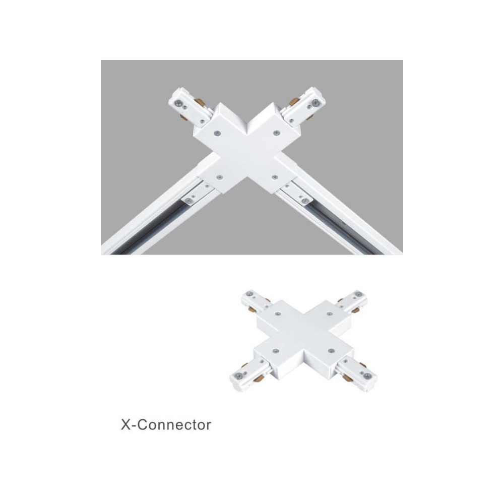 LEDlife X-samler til skinnespots - Sort, 1-faset - Tilpas og udvid din skinnebelysning med denne praktiske samler til LED spots.