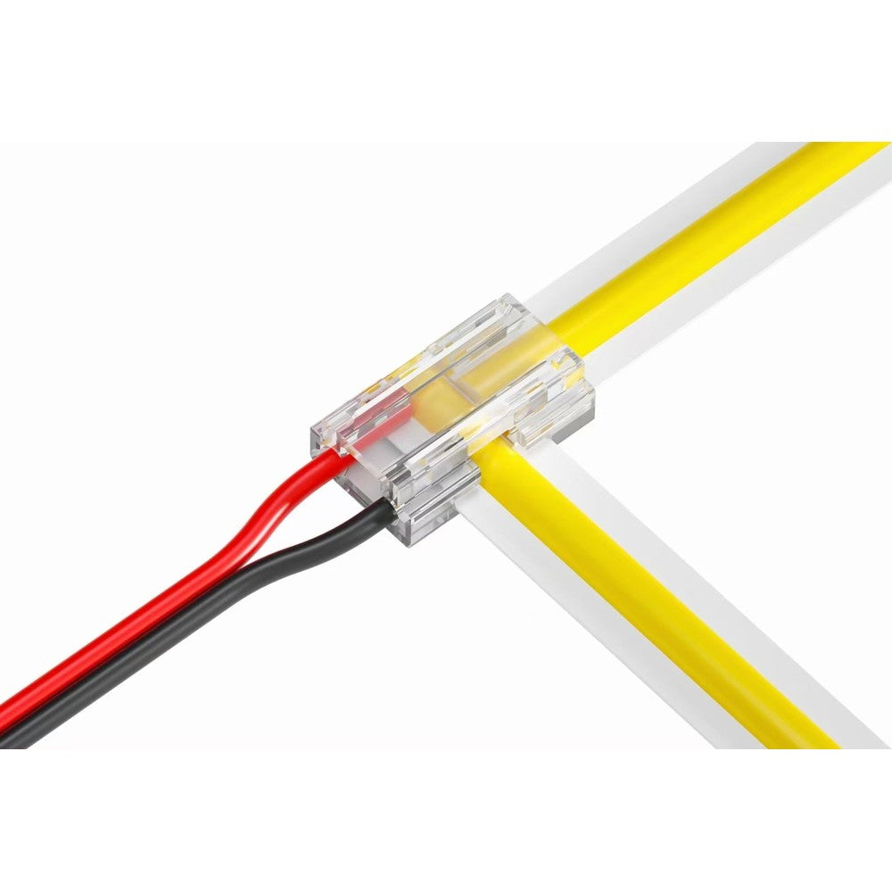 LED strip 8 i 1 samler - 8mm COB, enkeltfarvet, IP20, 5V-24V - Ideel til alle former for belysningssystemer