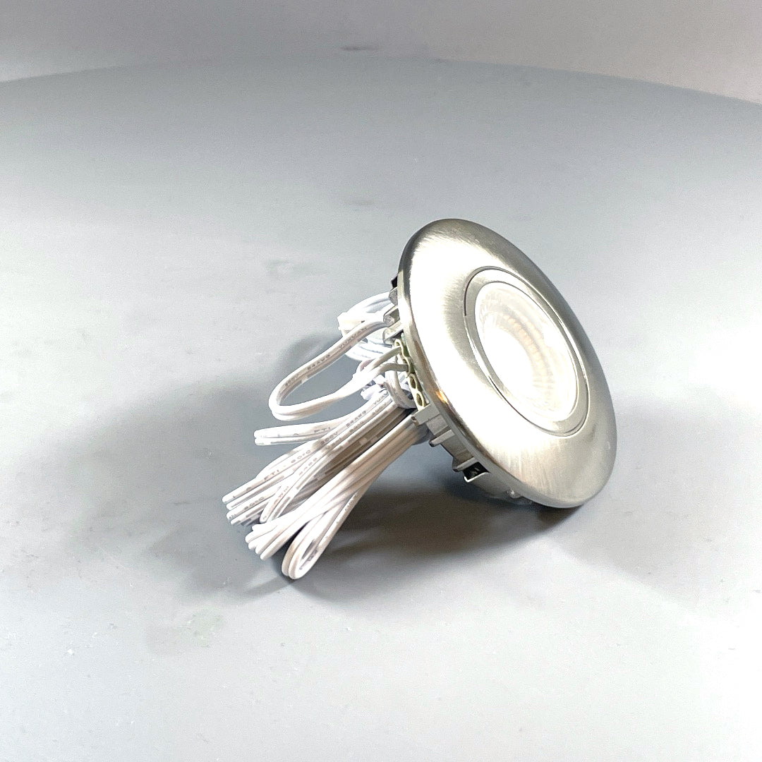 Daxtor Furniture DL 16 LED møbelspot 3W 2700K – satin nikkel (360° frame 21)