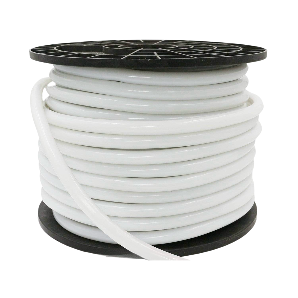 Hvid D15 CLIP-ON Neon Flex LED Strip - 10W/m, IP67, 230V, 900lm/m, RA85