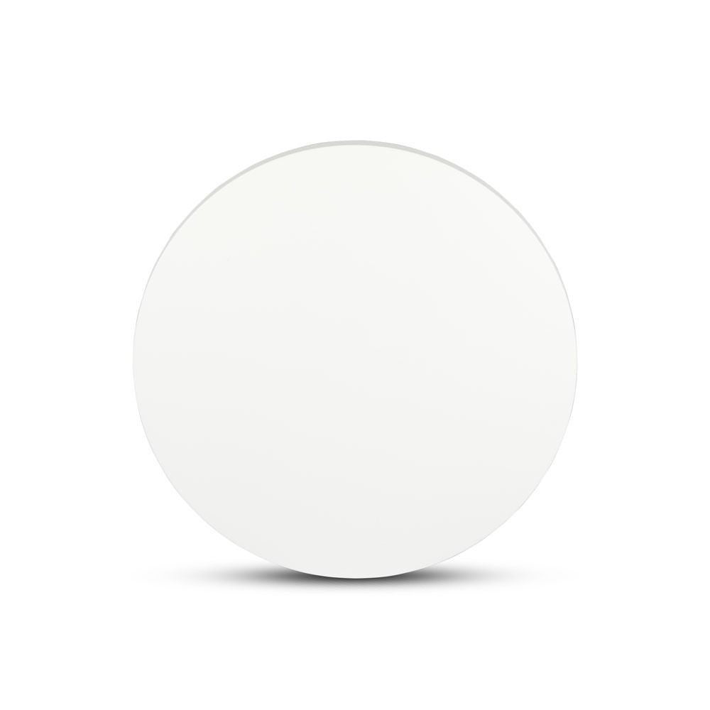 V-Tac 6W LED hvid væglampe - Rund, indirekte, IP65 udendørs, 230V, inkl. lyskilde (Erstatning for 50W)