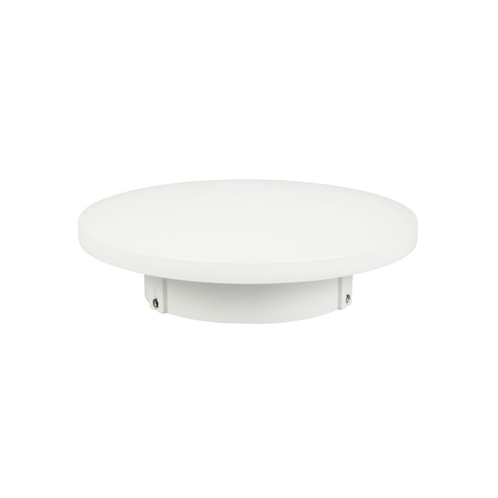 V-Tac 6W LED hvid væglampe - Rund, indirekte, IP65 udendørs, 230V, inkl. lyskilde (Erstatning for 50W)