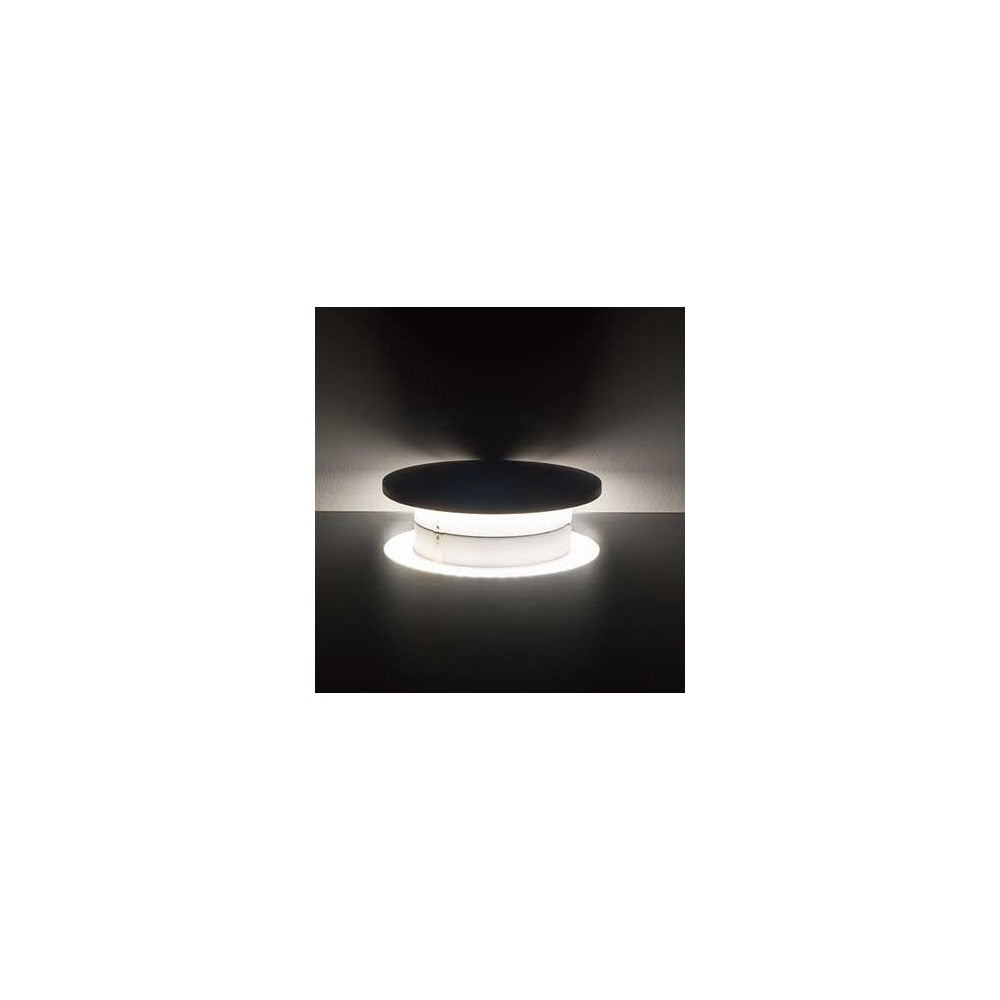 V-Tac 6W LED hvid væglampe - Rund, indirekte, IP65 udendørs, 230V, inkl. lyskilde (Erstatning for 50W)