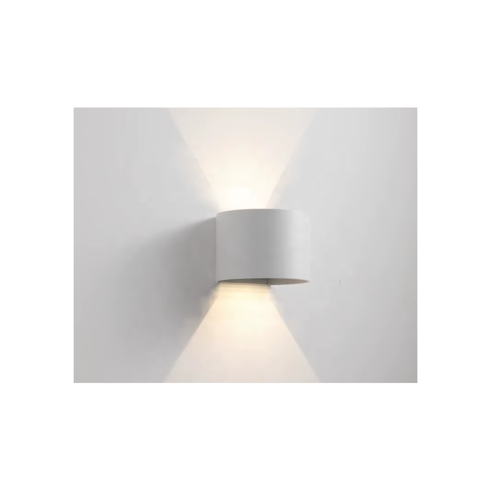 V-Tac 5W LED udendørs væglampe - Justerbar spredning, hvid, IP65, inkl. lyskilde (erstatter 50W)