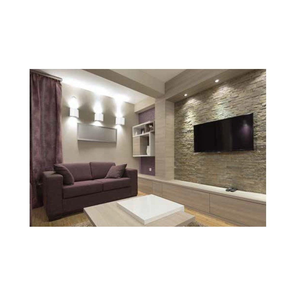 V-Tac 5W LED udendørs væglampe - Justerbar spredning, hvid, IP65, inkl. lyskilde (erstatter 50W)