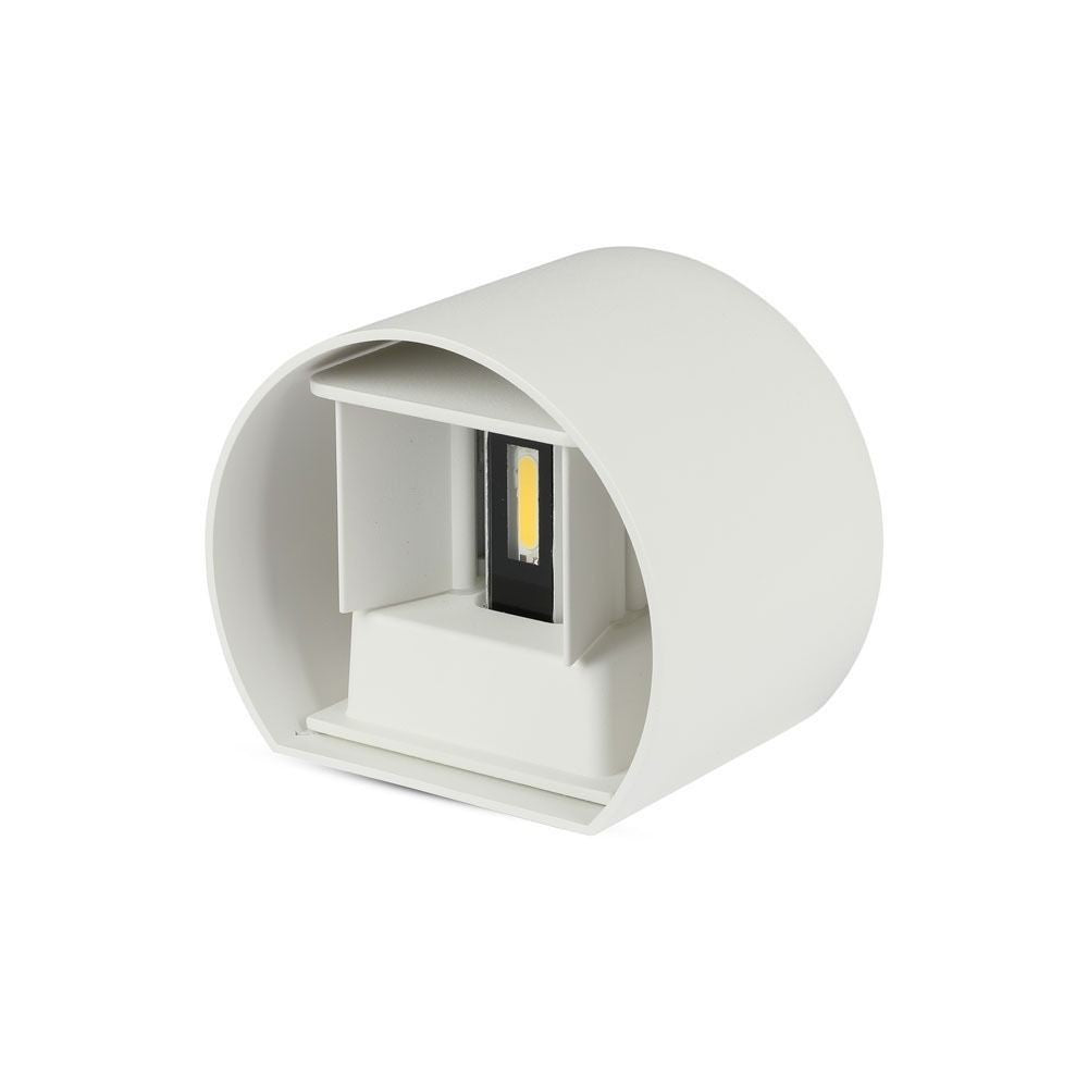 V-Tac 5W LED udendørs væglampe - Justerbar spredning, hvid, IP65, inkl. lyskilde (erstatter 50W)