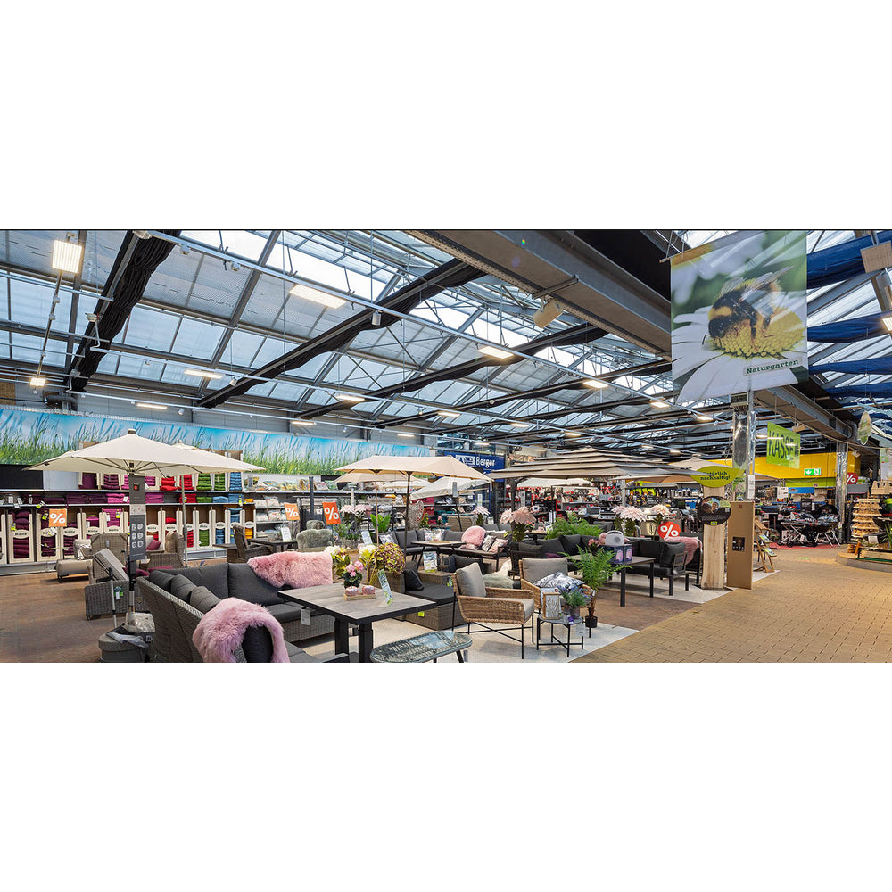 LEDlife Shoplight LED board 60W - Sort 3-faset skinner med 90 graders spredning