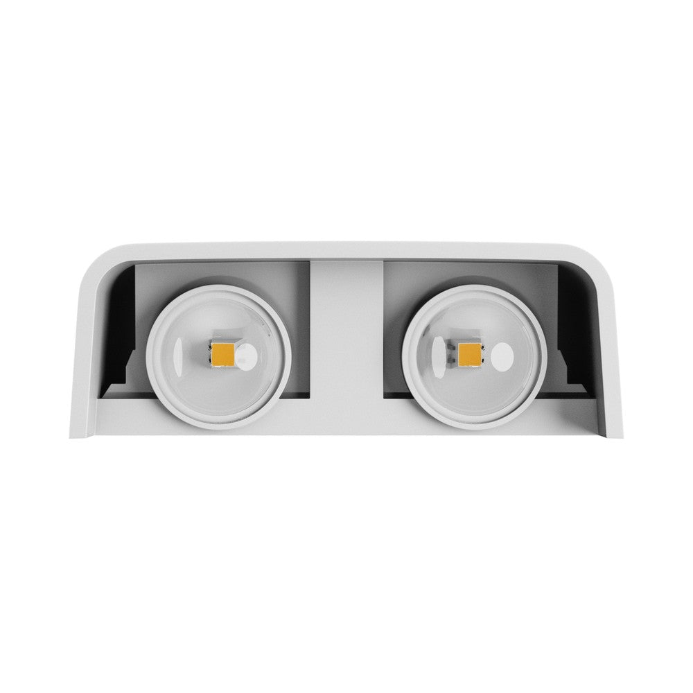 Lunarix 2 væglampe 4W hvid - CCT 230V IP54 RA90 op/ned lys 110x110x40mm