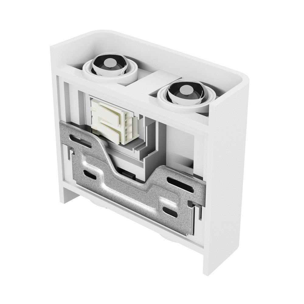 Lunarix 2 væglampe 4W hvid - CCT 230V IP54 RA90 op/ned lys 110x110x40mm
