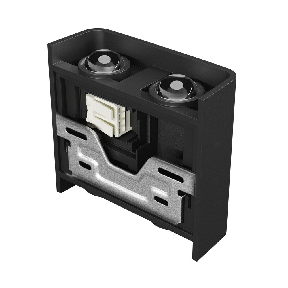 Lunarix Væglampe CCT Sort 4W 230V IP54 Ra90 110x110x40 mm Op/Ned Lys