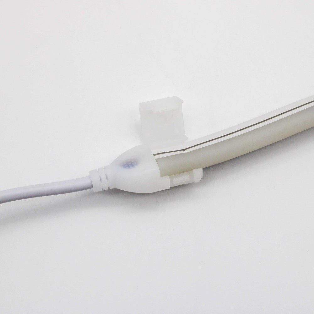 8x16 CLIP-ON 24V Neon Flex LED med endeprop og IP67 - 24V, 24V-input, vandtæt IP67