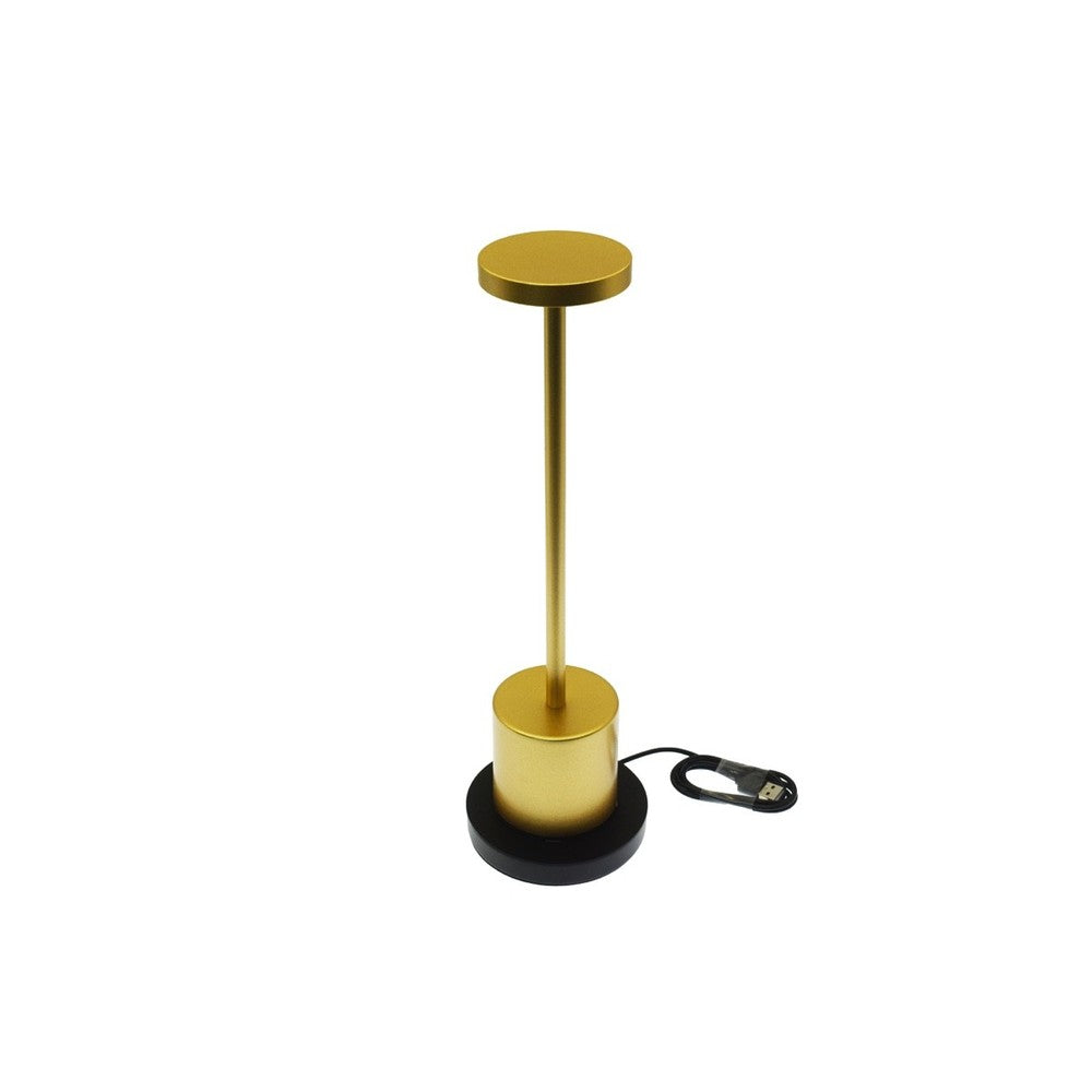 Candela Opladelig LED bordlampe med trådløs opladning - Guld, IP54, Inde/ude, touch dæmpbar