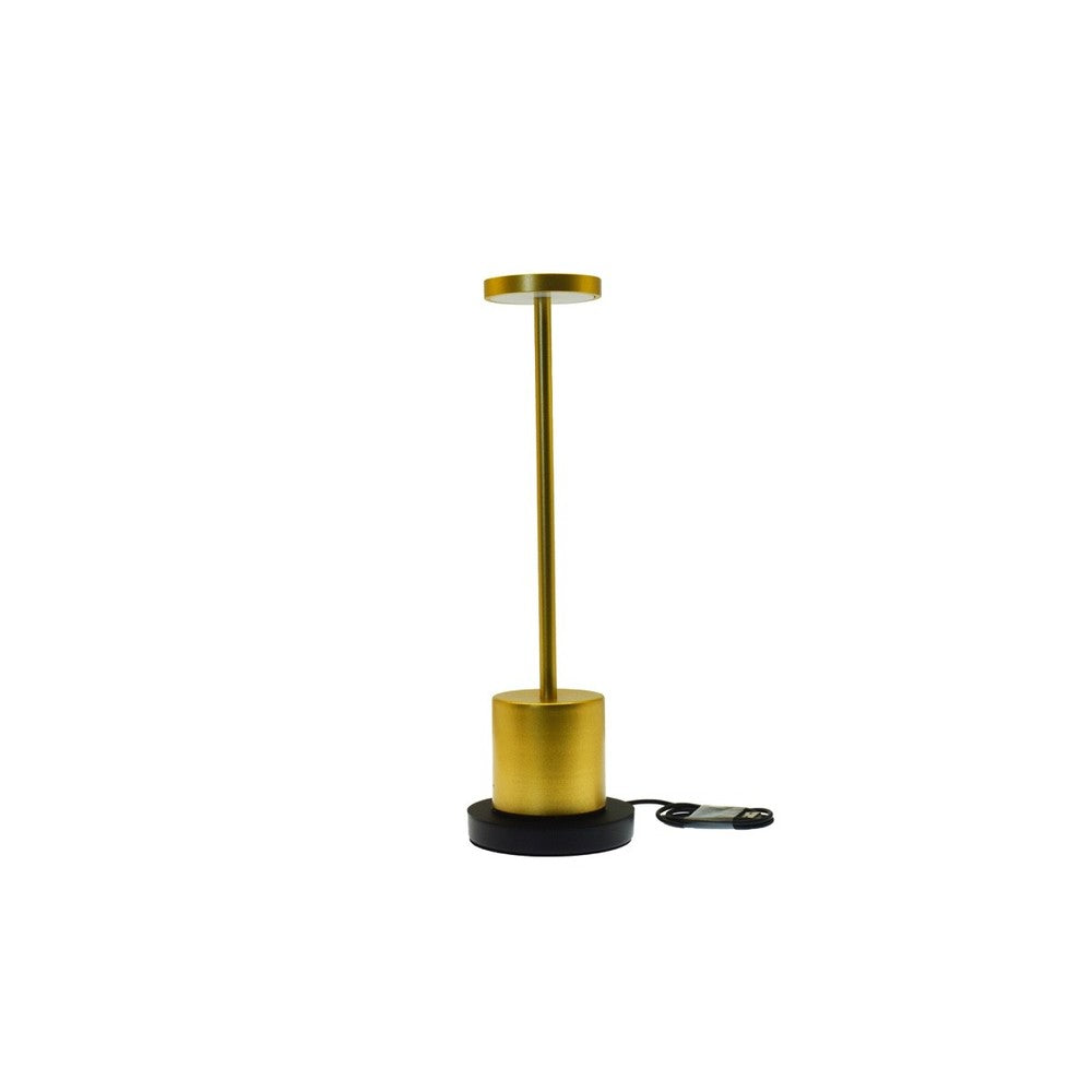 Candela Opladelig LED bordlampe med trådløs opladning - Guld, IP54, Inde/ude, touch dæmpbar