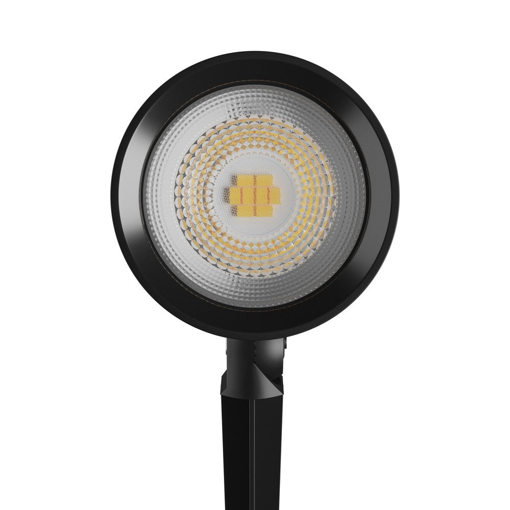FLORI LIGERO 6W Varm Hvid 230V Udendørs LED Spotlight med Spike, Sort – IP65, 480lm, RA80