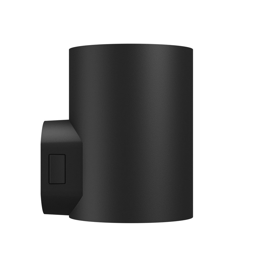 Torre 9W Sort Rundt Facadelys med CCT, IP54 og 700lm - 230V