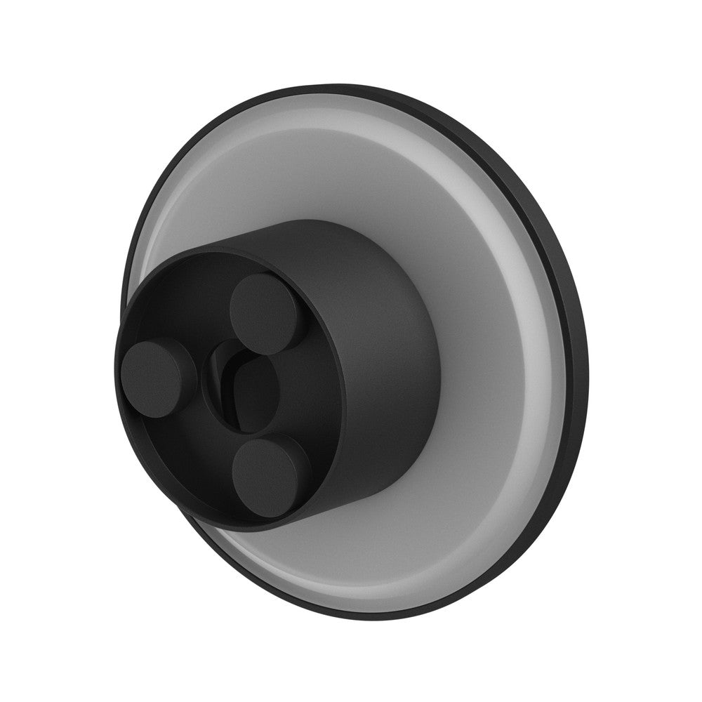 Piatta Sort Rundt Facadelys 9W 230V IP44 120x47mm med 700lm og RA80