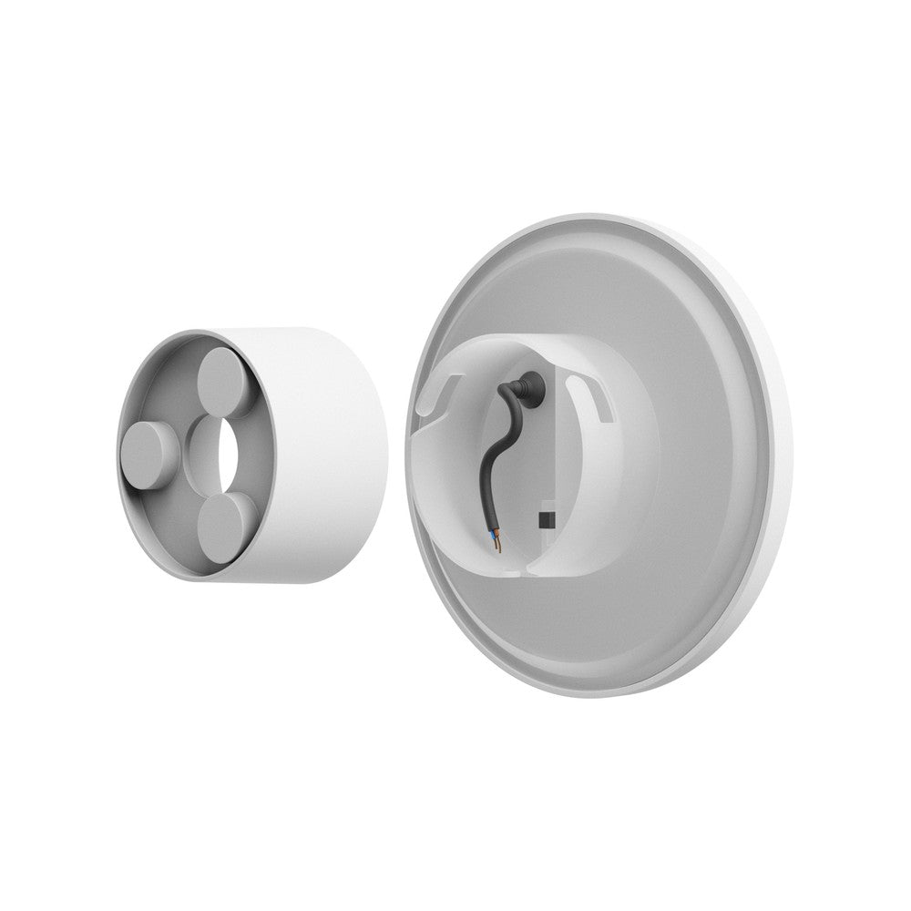 Piatta 9W CCT 230V IP44 Hvid Rundt Facadelys - Effekt: 9W, Input: 230V, 700lm, RA80 - 120x47mm
