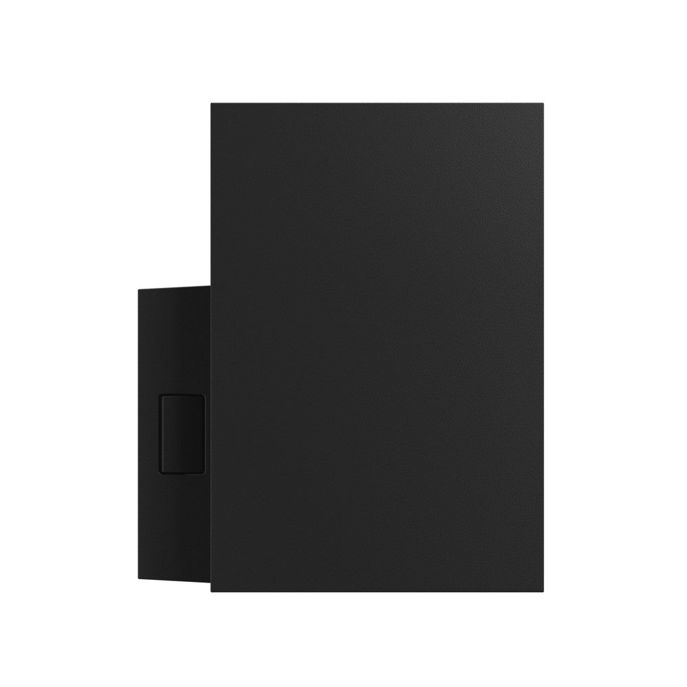 Sort firkantet facadeslampe - TORRE 9W IP54, 230V, 99x78x117mm, 700lm, RA80