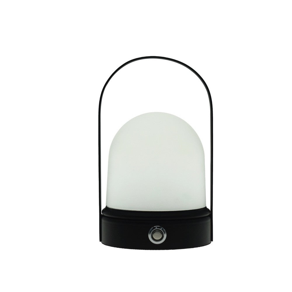 Opladelig LED bordlampe til indendørs og udendørs brug, sort, dæmpbar, IP54, 5W, 500lm, RA80.