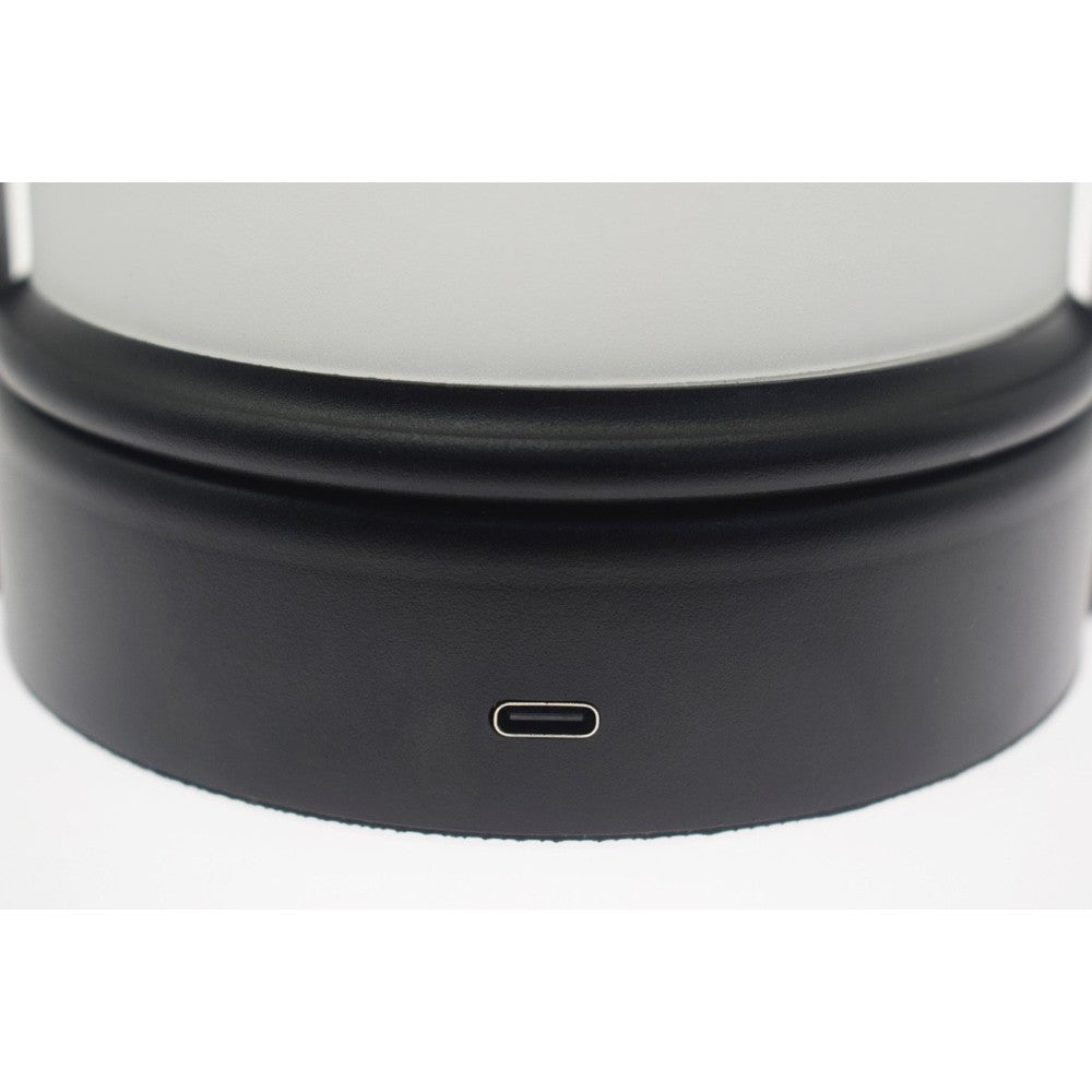 Opladelig LED bordlampe til indendørs og udendørs brug, sort, dæmpbar, IP54, 5W, 500lm, RA80.