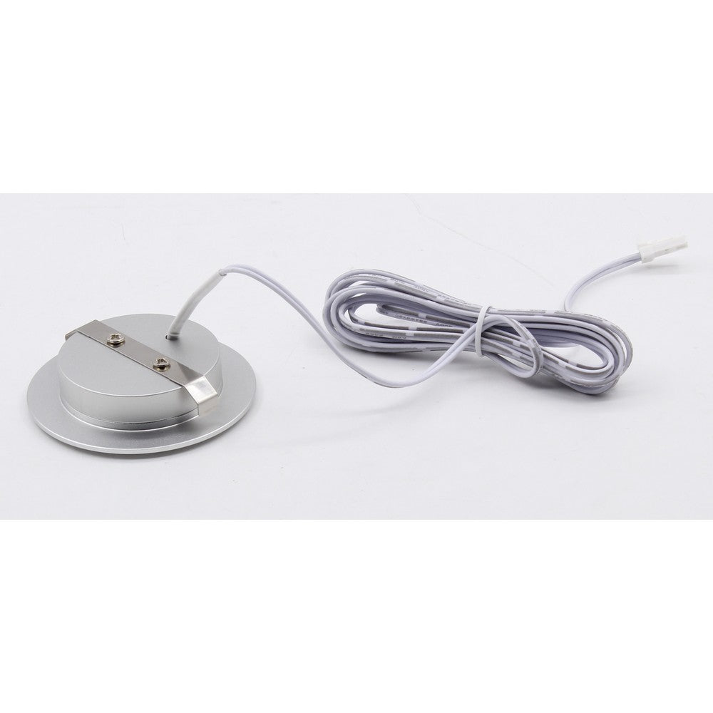 LEDlife Cabi68 Møbelspot - Ø6,8 cm, Børstet Stål, 2,5W, 250lm, RA91, 12V DC Erstatning for 25W.
