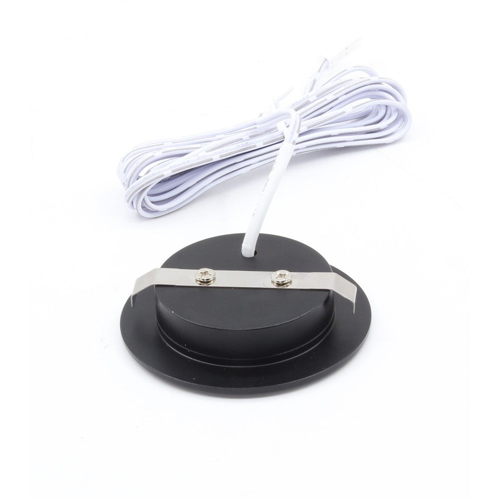 LEDlife Cabi68 møbelspot - Sort 2,5W LED med Ø6,8 cm mål og RA91 - Erstatter 25W - Input 12V - 250lm