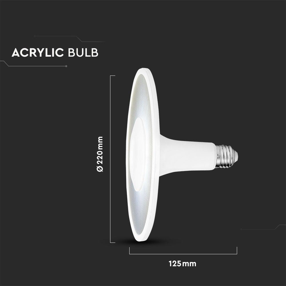 V-Tac UFO LED pære - 18W, Samsung LED chip, E27, 5 års garanti